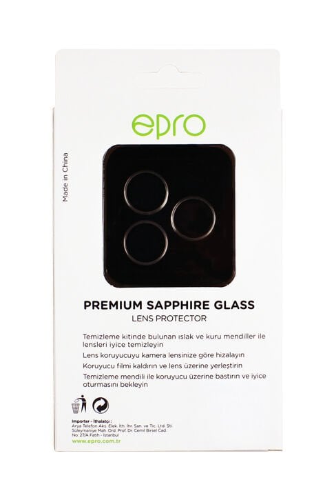 Epro Safir Kamera Lens Koruyucu