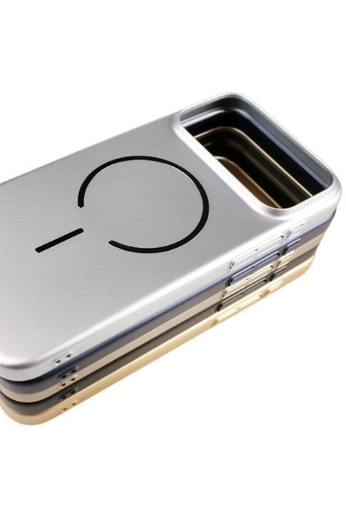 EPR-175 Metalik Magsafe Telefon Kılıfı - 10'lu Kutu - Karışık Renk
