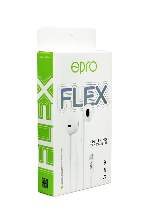 Flex Earpod Lightning (Tak Çalıştır) Kablolu Mikrofonlu Kulaklık